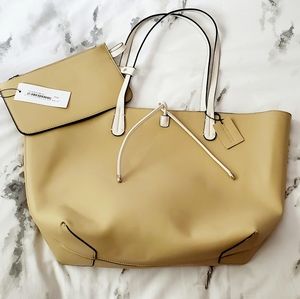 Danier Vegan Leather Tote with Matching Wristlet